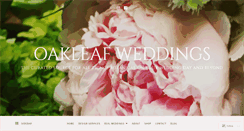 Desktop Screenshot of oakleafweddings.com